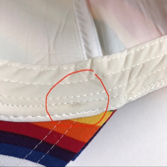 Michael Kors Rainbow Wave Pride Cotton Baseball Cap LGBTQ One Size - Picture 13 of 13